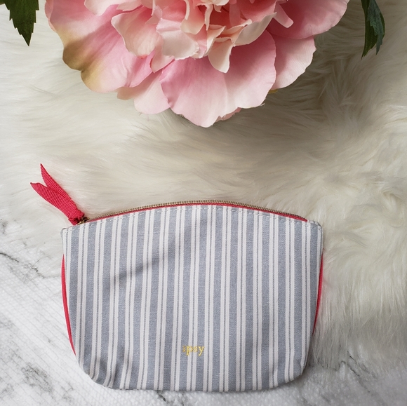 ipsy Handbags - 💕 IPSY January 2019 Glam Bag White and blue Stripes